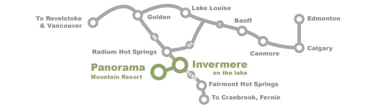 map of Invermere Panorama